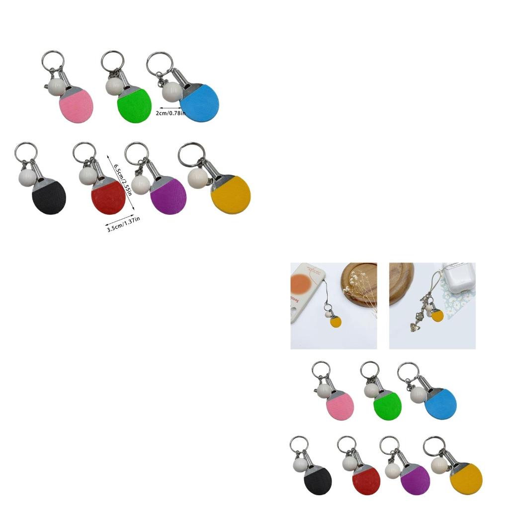 Table Tennis Keychain - Q39E śliczne Sport Mini metalowy tenis