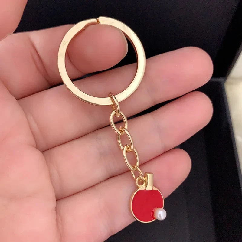 Czarny czerwony sportowy brelo – Table Tennis Keychain recenzja i cena
