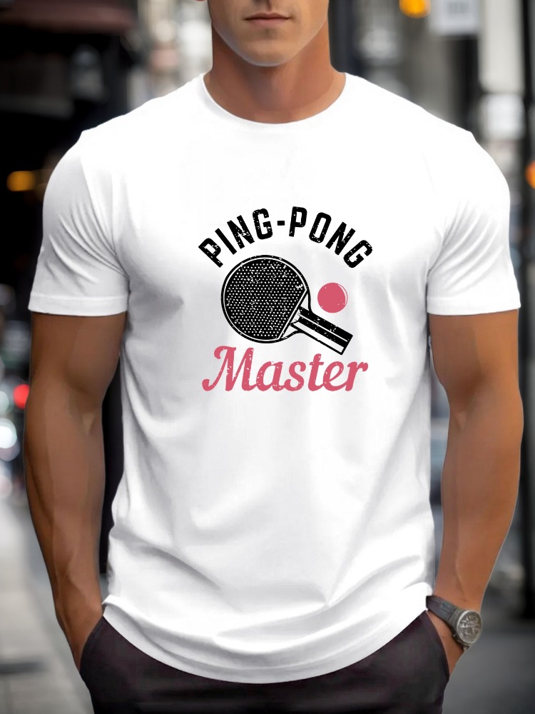 Męska koszulka T-shirt Ping Po – Table Tennis Graphics recenzja i cena