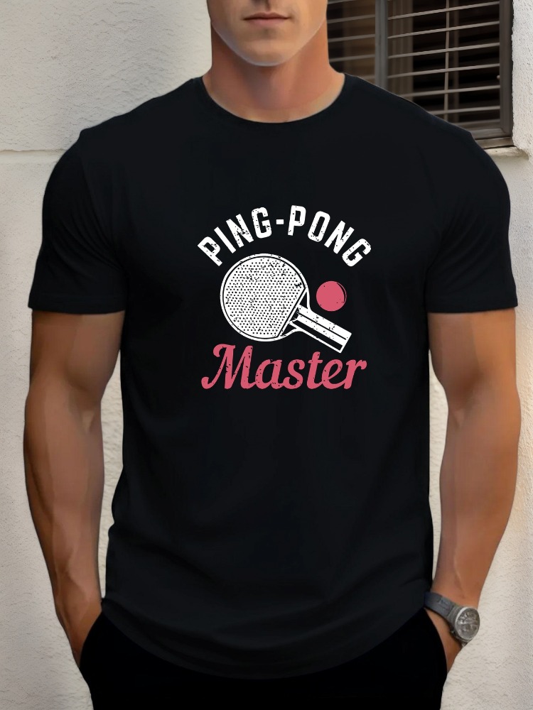 Męska koszulka T-shirt Ping Po – Table Tennis Graphics recenzja i cena