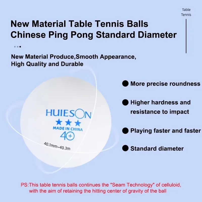 100 SZTUK Piłek do Tenisa Stoł – Table Tennis Logo Free recenzja i cena
