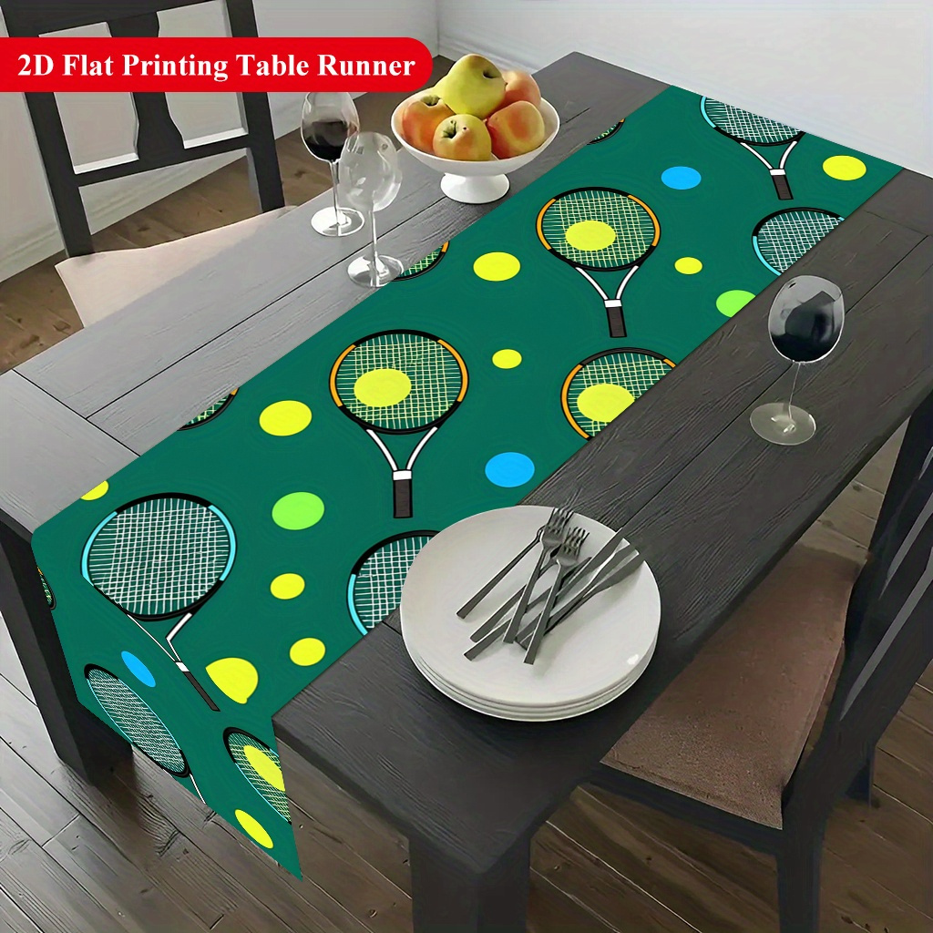 Bieżnik na stół z wzorem piłek – Table Tennis Live recenzja i cena