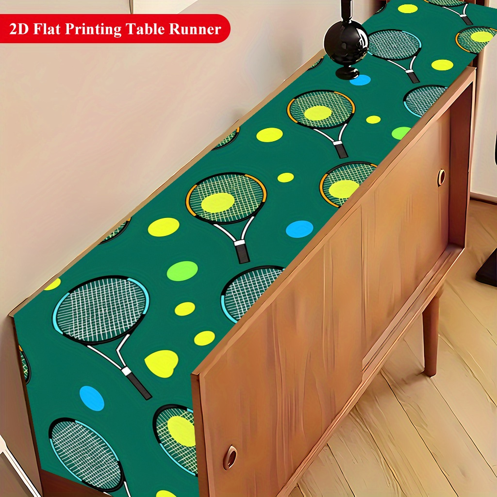 Bieżnik na stół z wzorem piłek – Table Tennis Live recenzja i cena