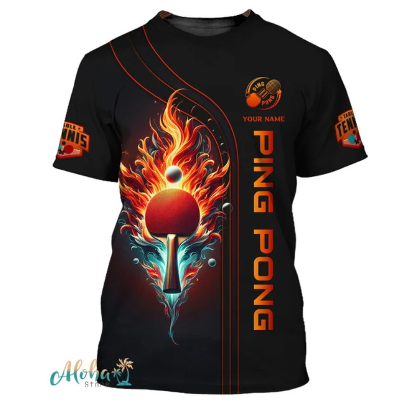 Full Print Ping Pong Tshirts F – Table Tennis Daily recenzja i cena